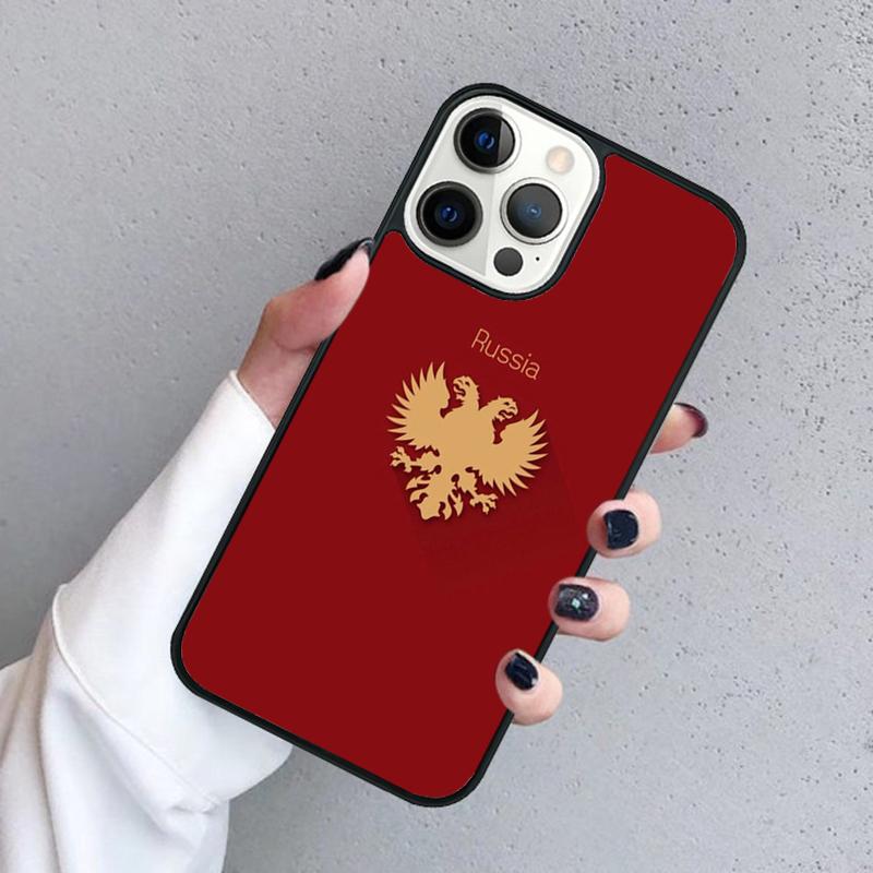 Russia Russian Coat Of Arms Phone Case For iPhone 17 Air 15 16 16e 11 12 13 14 Pro Max Cover For iPhone 17 Air Max Plus Fundas