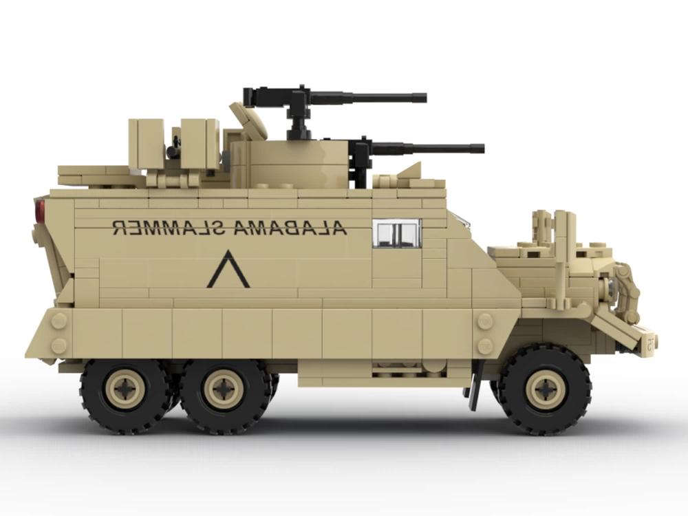 Moc-148069 Legerstijl Hoge Kwaliteit Auto Hoge Kwaliteit Serie Hoge Kwaliteit M818 Gun-Truck Hoge Kwaliteit Vecht Transportvoertuig Hoge Kwaliteit Bouw PDF By Email