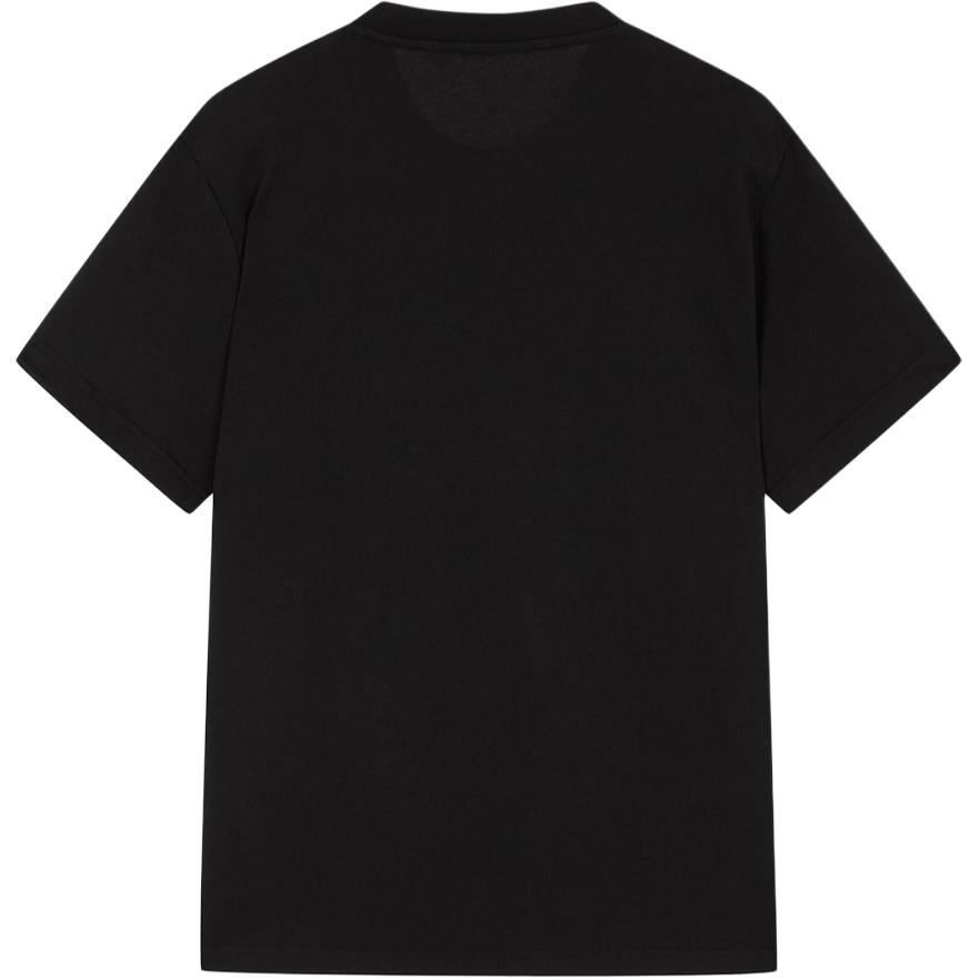 Calvin Klein Letter Logo Regular Fit Casual Crew Neck Short Sleeve T-Shirt Unisex Tops Black 4RAB213-UB1