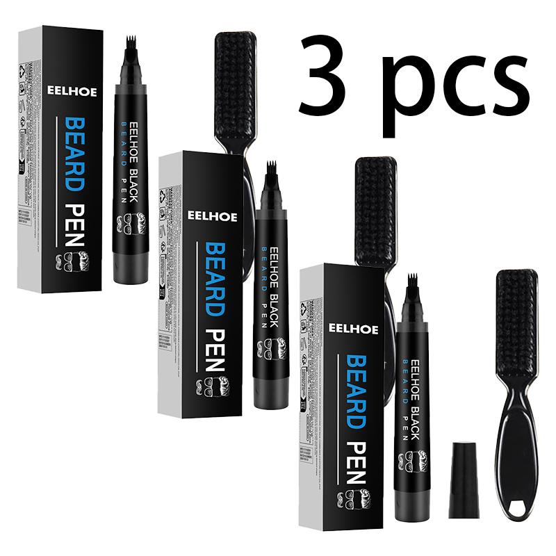 EELHOE Beard Filler Kit Waterproof Sweatproof Beard Pen Beard Tracer