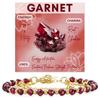 Stainless Steel Spacer Beads Bracelet Natural Stone Faceted Bead Gold Chain Double Layer Bracelet