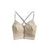 Fashion Sexy Style Camisole Women's Sexy Beauty Back Silm Short Crop Top Easiest for Match Tops 2024 Early Spring New Arrival