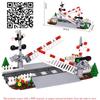 Children's MOC Toy Guard Booth Platform Lamp Train Track Straight And Curved Switch Track Railway Building Blocks DIY Bricks