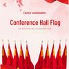 Changbaosen Conference Red Flag Display Set with 1.8m Base
