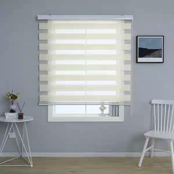 Versatile Solid Color Zebra Blinds: Heat-Insulating, Sheer Curtains, Venetian & Roller Options