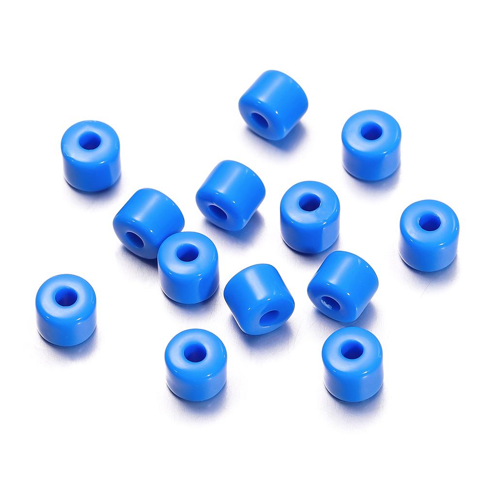 50/100pcs 5x6mm Acrylic Tube Beads Spacer Loose Bead for Necklace Bracelet Earrings Findings DIY Jewelry Making Accessories