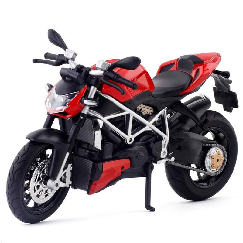 1/12 Scale Ducati Streetfighter S Muscle Alloy Motorcycle Diecast Model Sound & Light Desktop Collection Decorative Gift Boys