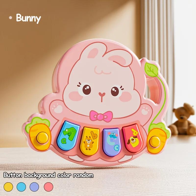 Baby Cartoon Animal Finger Piano Toy Electronic Musical Keyboard Early Educational Instrument Gift For Toddler Kids