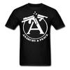 Drapeau anarchie et paix T-shirt anarchiste Anti NWO T-shirt Anonymous