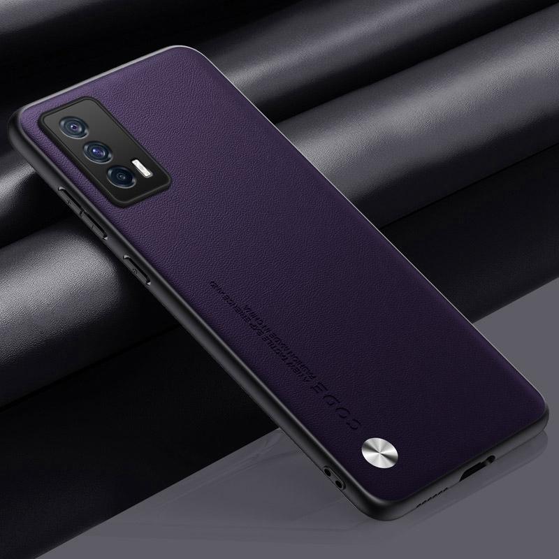 Luxury PU Leather Case For Vivo iQOO Neo 5 Back Cover Matte Silicone Shockproof Full Protection Phone Case For Vivo iQOO Neo5