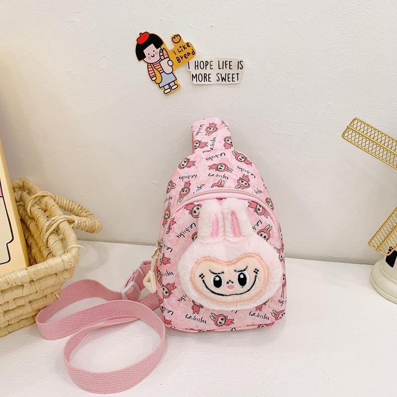 New Bubble Doll Plush Breast Bag Cartoon Crossbody Bag Girl Crossbody Bag Children's Breast Bag