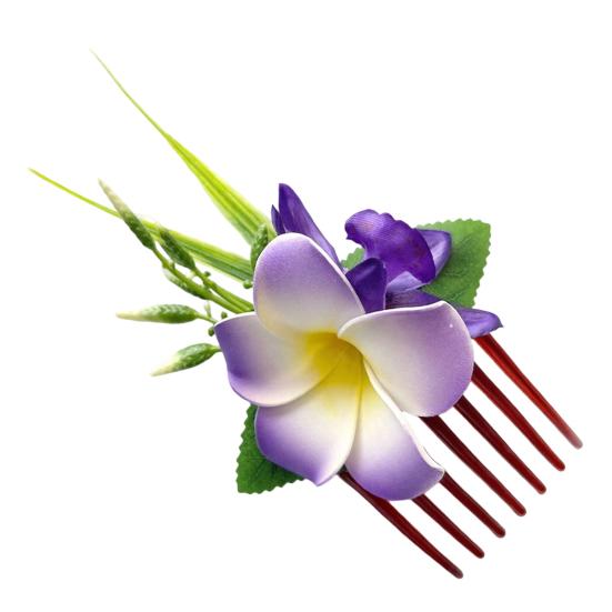 

Hair Comb Artificial Flower Design Anti-slip Teeth Hair Organizer Comb Updo Bun Hair Styling Accessory