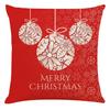 Red Plaid Elk Deep Forest Christmas Pillow Cover Home Sofa Cushion Cover