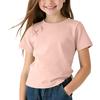 T-shirt casual girocollo a maniche corte per bambina
