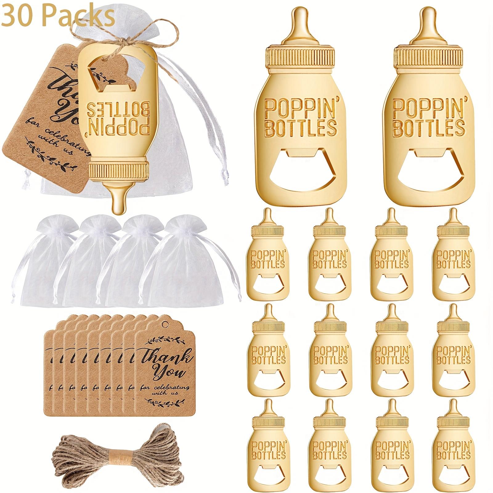 

30pcs Bottle Opener with Mesh Bag,Twine,Thank You Card Ideal for Birthday Party Favors,Party Decorations,Keepsakes,Gifts for Guests,Bridal Showers 30pcs