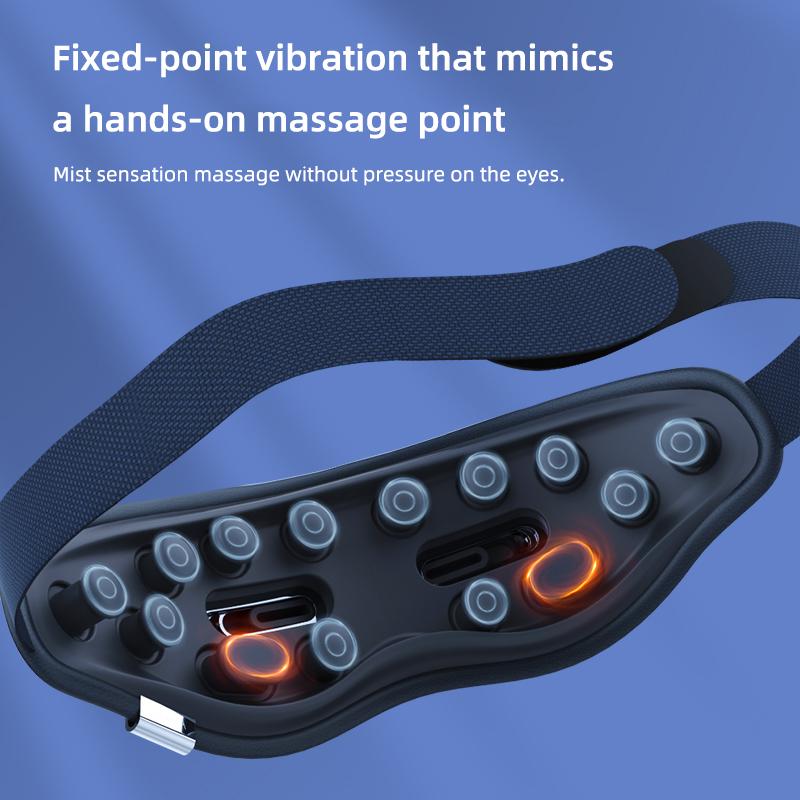 Smart Eye Massager Rechargeable Heated Eye Massage Instrument Massage Eyes Device Vibratable Reduce Eye Strain Improve Sleep