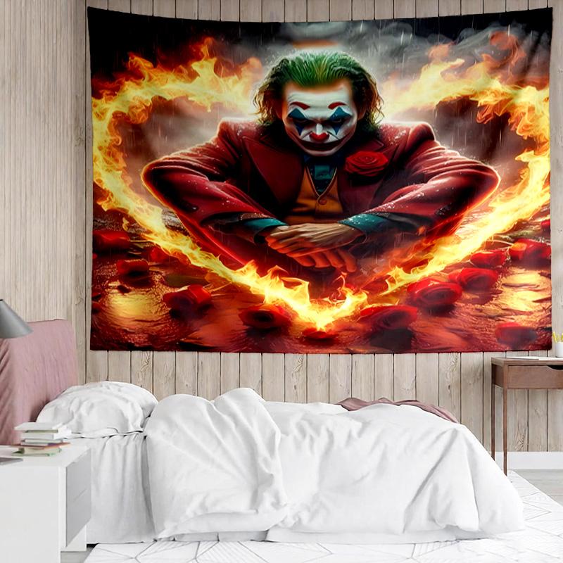 Joker Tapestry for Bedroom Aesthetic Classroom Tapestries Wall Hanging for Living Room Dorm Office,Ideal Creative Gift