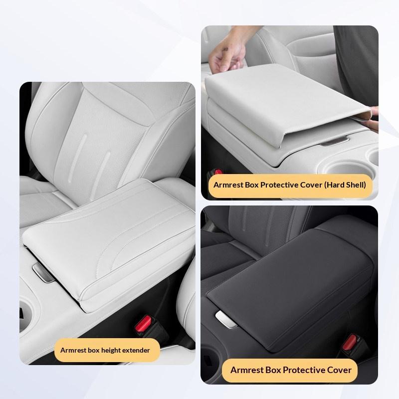 For XPENG G6 2025 Center Console Armrest Cover Leather Interior Heightening Pad Hard Soft Shell Multi Style Protective Case