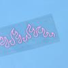 1Pcs Flame Decal Sticker For Car, Laptop, Dashboard, Mirror - Gift, Mirror Decoration | Vibrant Flame Design