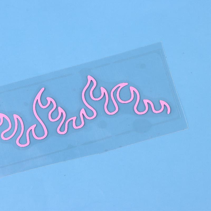 1Pcs Flame Decal Sticker For Car, Laptop, Dashboard, Mirror - Gift, Mirror Decoration | Vibrant Flame Design