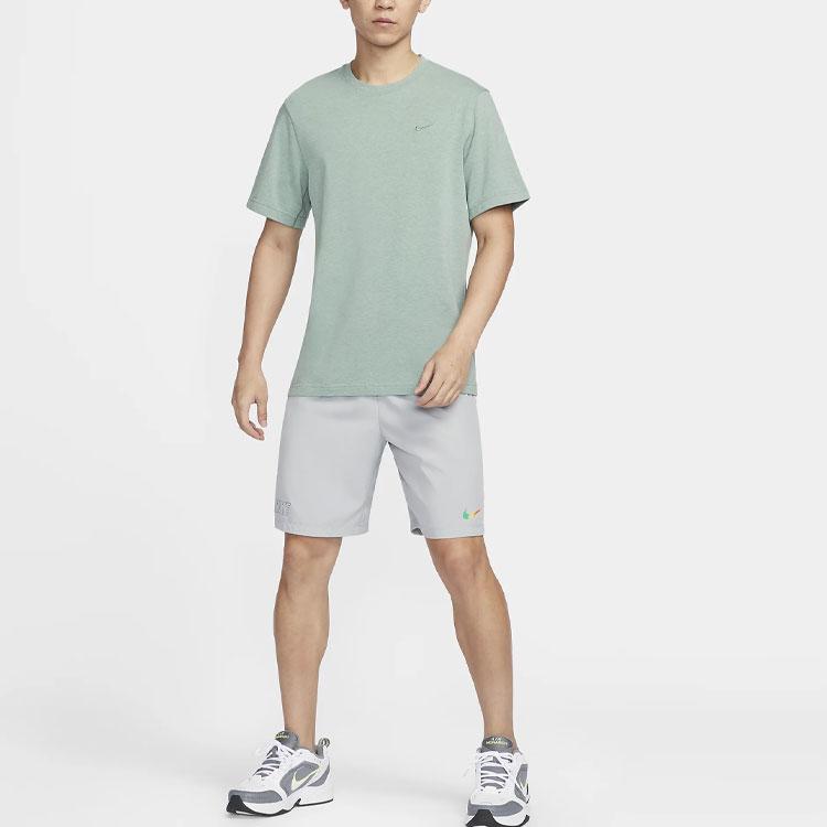 Nike Dri-FIT Primary Embroidered Logo Training Sweat-Wicking Comfortable Crew Neck Short Sleeve T-Shirt Men Tops Coastal-Blue DV9832-361