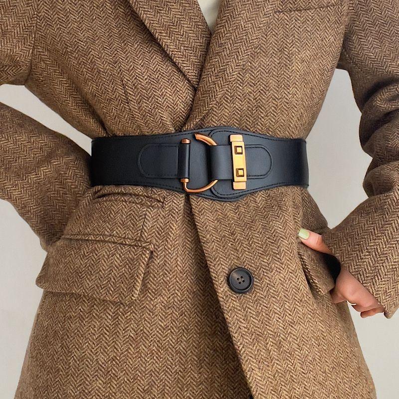 

Contemporary Womens Elastic Waist Belt Sleek Design Available In Classic Black And Brown чёрный