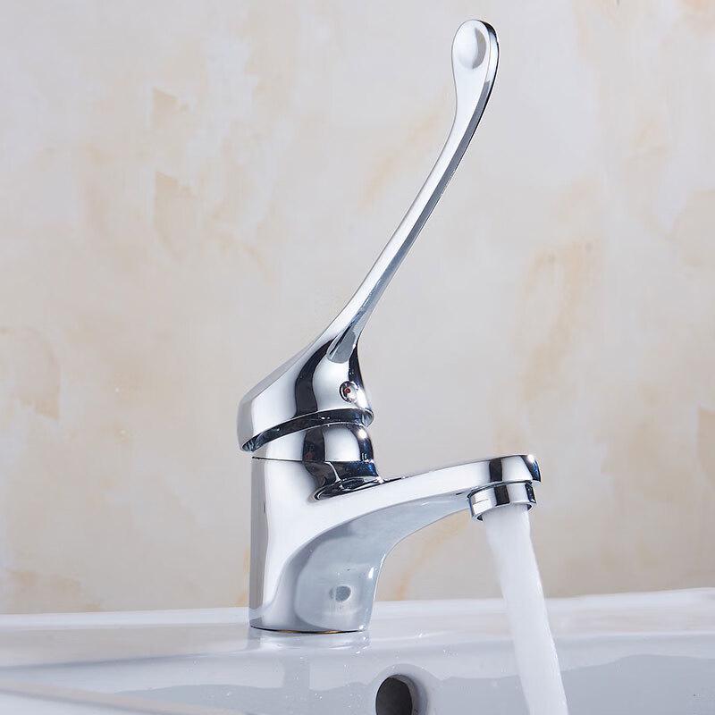 VEMUSE Long-Handle Single-Hole Hot & Cold Basin Faucet