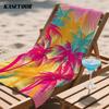 Tropical Palm Vibes Compact Travel Beach Towel Super Absorbent Sand Resistant, Microfiber for Swimming Camping Yoga