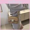 2024 New Fashion Chain Crossbody Shoulder Bag With Lock Buckle Urban Minimalist Style Soft Pu Material