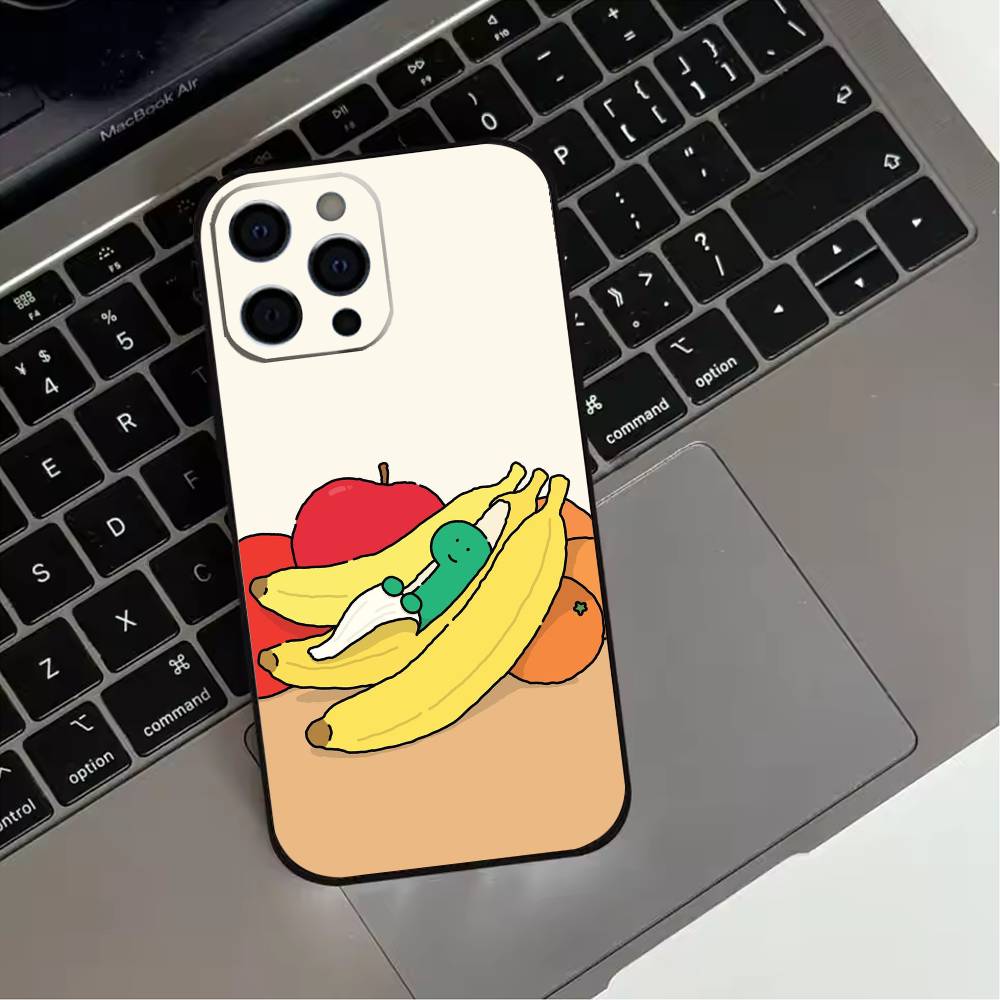 JOGUMAN Studio Dinosaur Cut Phone Case For iPhone 17,16,15,14,13,12,11 Plus,Pro Max,XS,Soft Silicone Black Cover