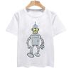 POSTER RETRO GESCHENK KUNST UK Streetwear Sommer Kurzarm T-Shirt Lustiges T-Shirt KILL ALL HUMANS T-SHIRT BENDER ROBOTER BIER FILM FERNSEHEN T-SHIRT