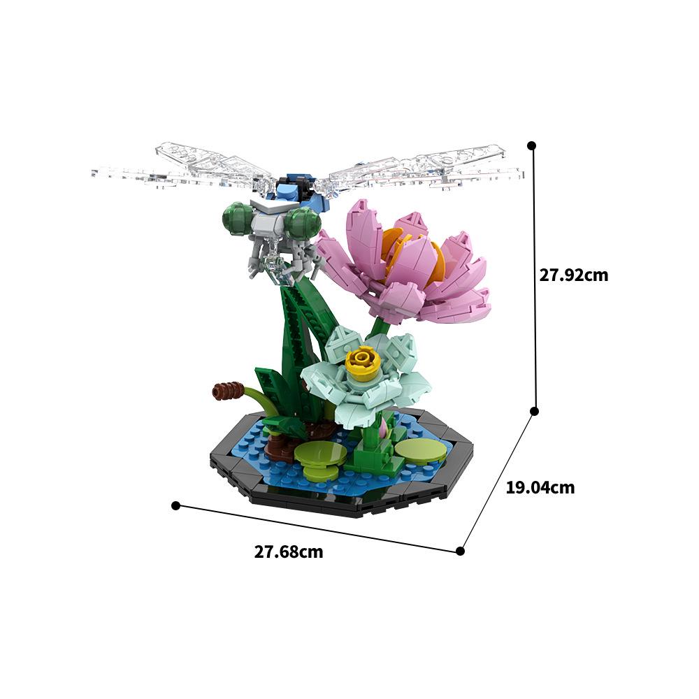 MOC Animal Series Dragonfly & Butterfly Building Blocks - Lego Compatible Toy Model