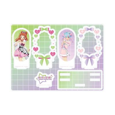 Aikatsu Stars X Sanrio Characters 02 B Ver. [Collaboration Illustration [Life-Size]] Premium Acrylic Diorama Plate