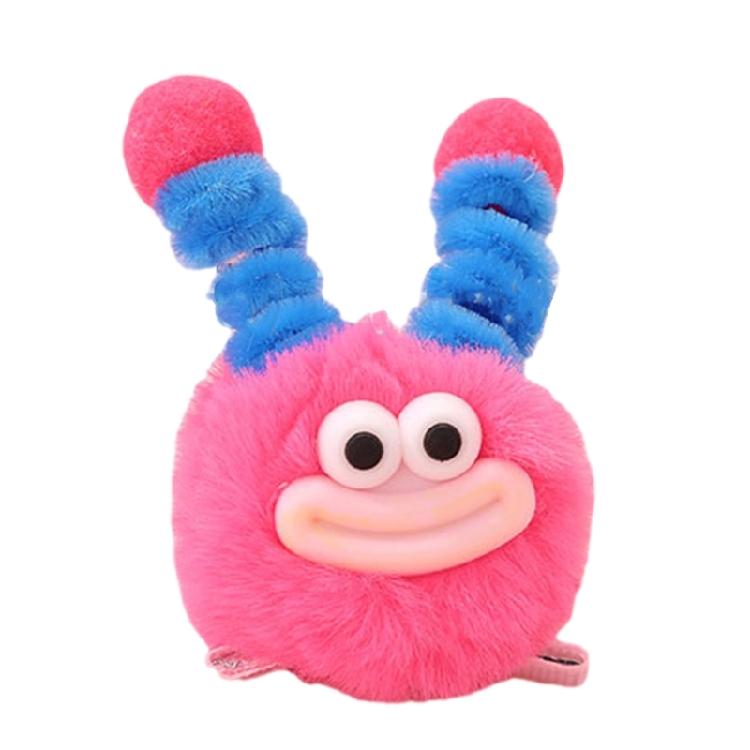 Plush Duckbill Hairpin for Women Girls Furry Plush PomPoms Designs for Birthday Parties and Various Celebration