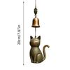 Cat Wind Chime Unique Cat Garden Decor Outdoor Cat Statue Themed Gifts Wind Chimes For Cat Lovers Hanging Memorial Ornaments