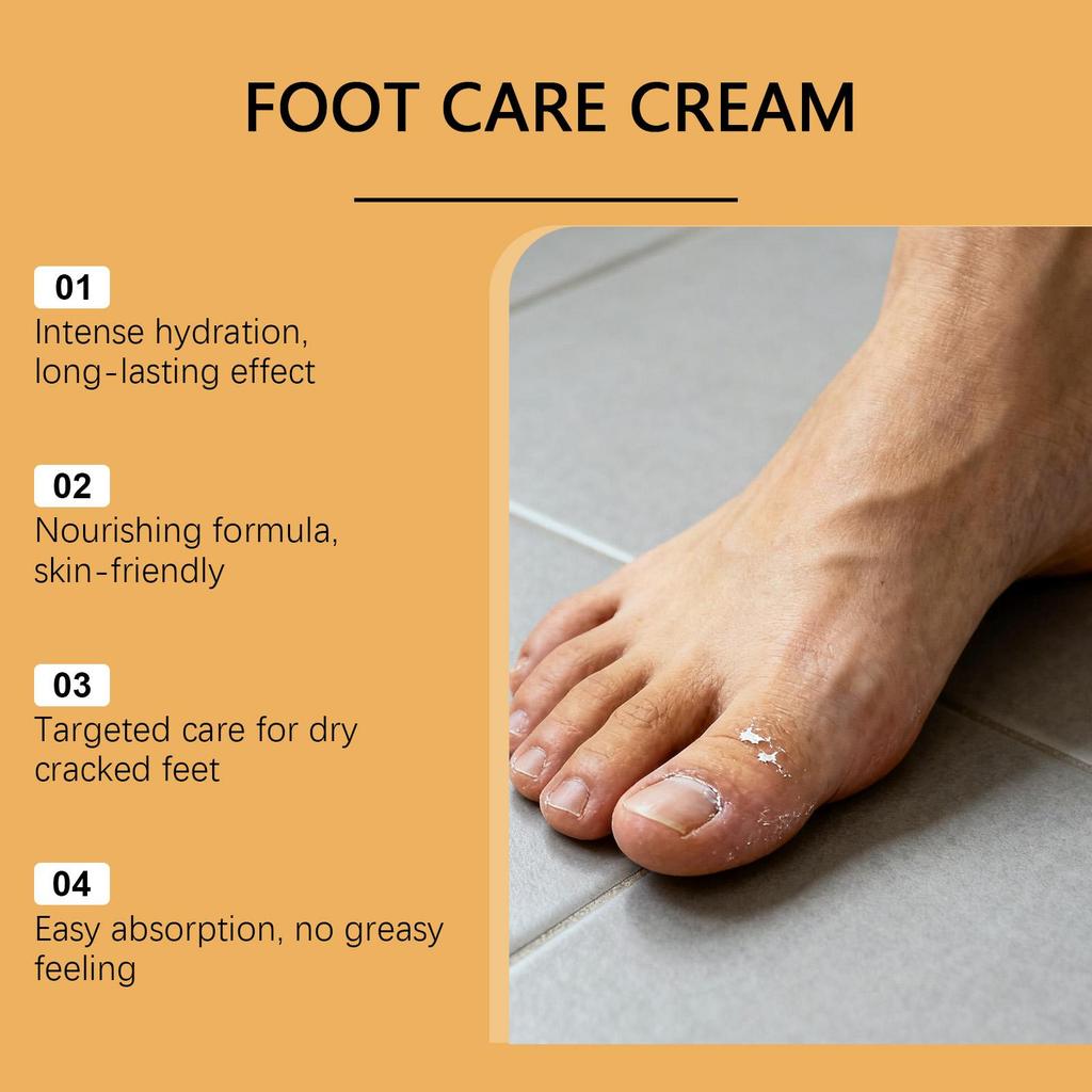 Gentle foot moisturizing cream, refreshing, moisturizing, soothing dry skin, home daily foot moisturizing care cream 50g