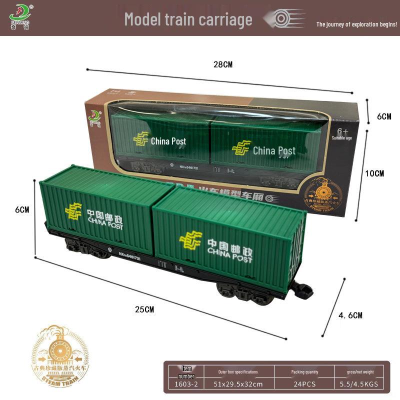 Retro Zestaw Torów Kolei Parowej - Elektryczna Zabawka dla Dzieci