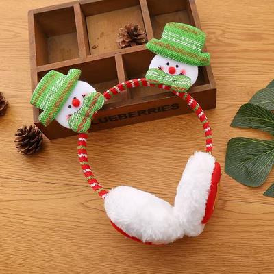 Christmas Headbands Warm Christmas Earmuffs Winter Headdress Insulated Santa Claus Earmuffs For Outdoor Activities Christmas