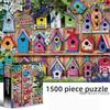 Jigsaw With Puzzle Bird Houses And World Renowned Flat Paintings For Teens Gift