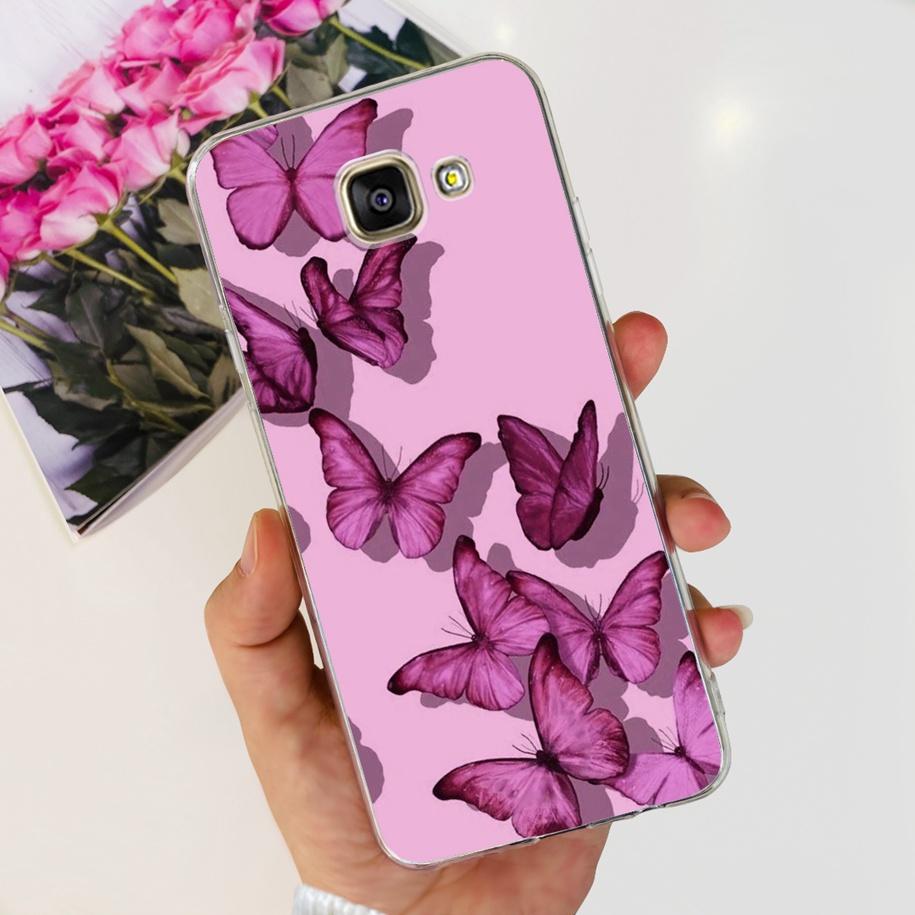 For Samsung Galaxy A3 2016 Case A310F Popular Flower Transparent Silicone Phone Back Cover For Samsung A3 2017 A320F A320Y Funda