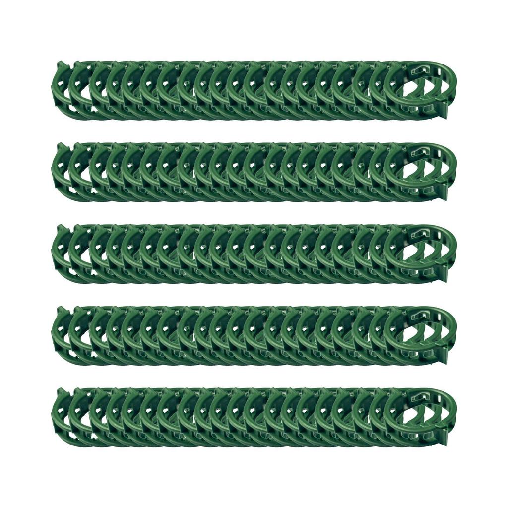 100 Pieces Plant Clips Vines Fixing Clips Plant Growth Clamps Plant Vine Clips for Peppers Cucumbers Roses Tomato Greenhouse