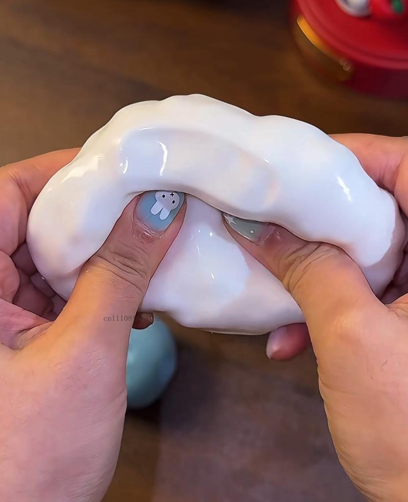 Nouvelle Balle Anti-Stress Squishy Croquante Savon Jouet Fidget Balle Croquante à Presser Blocs Ronds Remplis Jouet Anti-Stress ASMR pour Adultes