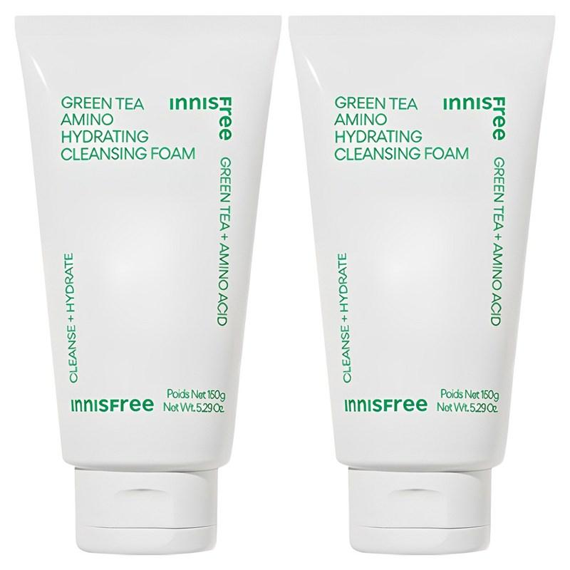 Innisfree Green Tea Cleansing Foam, 150ml, 2 Pcs