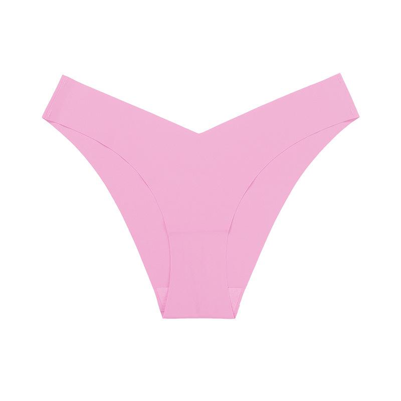 Jednodílné bezešvé spodní prádlo s nízkým pasem a plus size pro dámy, z ledového hedvábí, s tenkým bavlněným klínem, prodyšné, sportovní fitness kalhotky