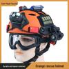 CE-zertifizierter SCHNELLER taktischer Helm - Oranger Rettungshelm für Wassersicherheit, Katastrophenschutz und Such- & Rettungstraining.
