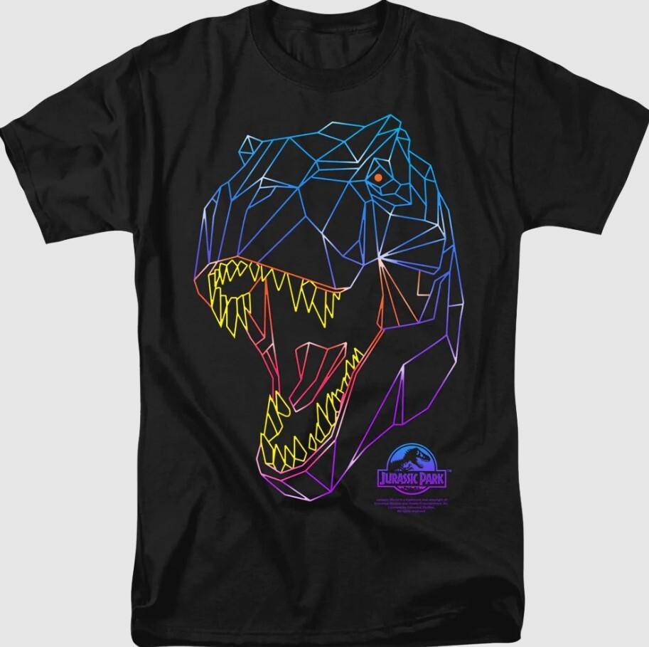 

Neon Tyrannosaurus Rex Jurassic Park T-Shirt VINATGE Reprint Size S-5XL Fans Gif Unisex T-Shirt XXXXL