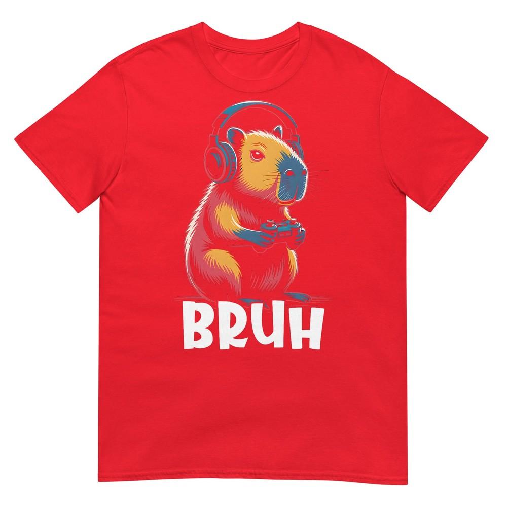 Bruh Video Games Boys Capybara Tshirt S