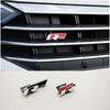 AABLC1 3D Metall Auto Logo R RLine Kühlergrill Emblem Abzeichen Aufkleber für Volkswagen VW Golf R R32 MK7 MK7.5 MK8 Polo GTI GLI Zubehör