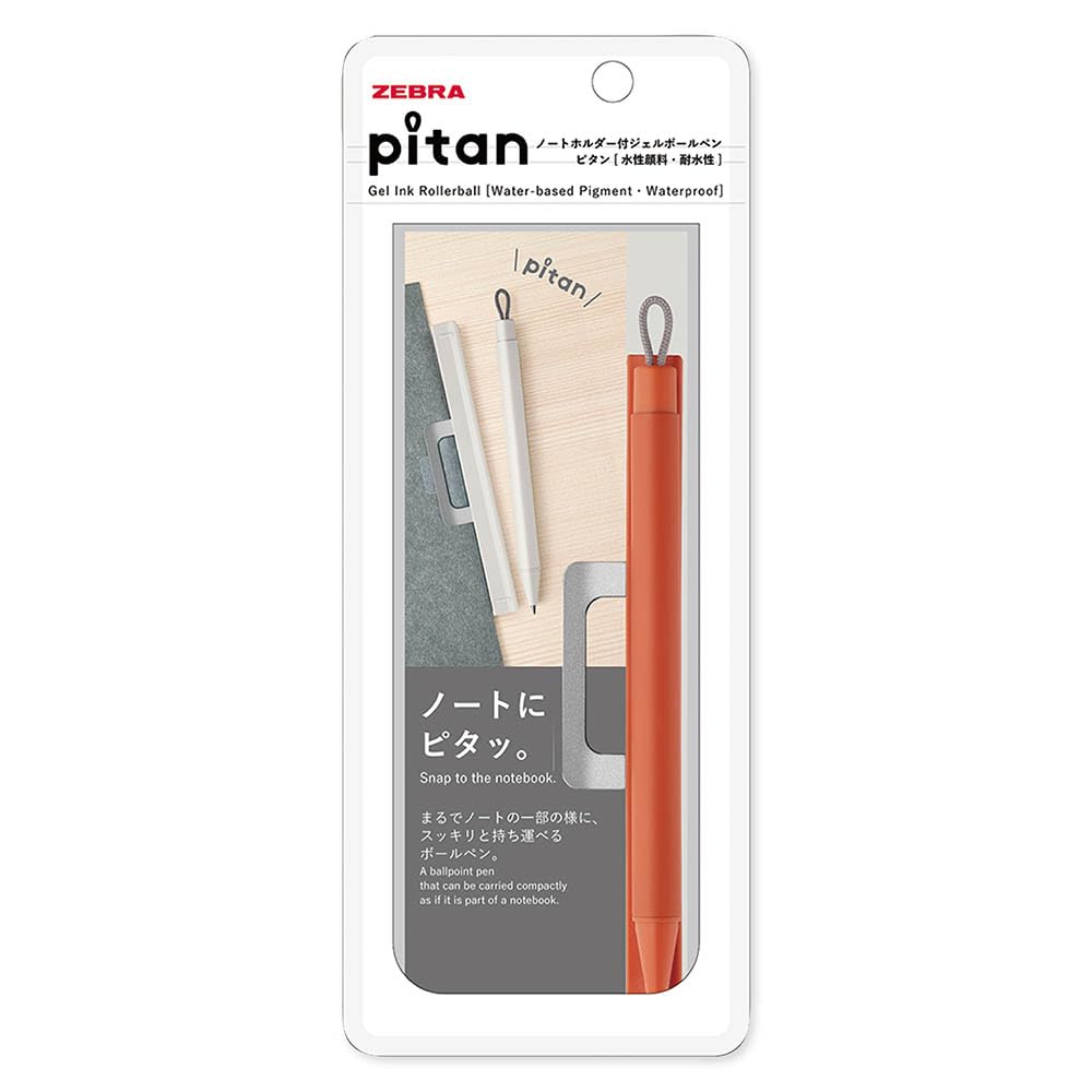 

Zebra Pitan Gel Ballpoint with Note Pen, 0.5mm, Holder, Orange, P-JJ115-OR оранжевый