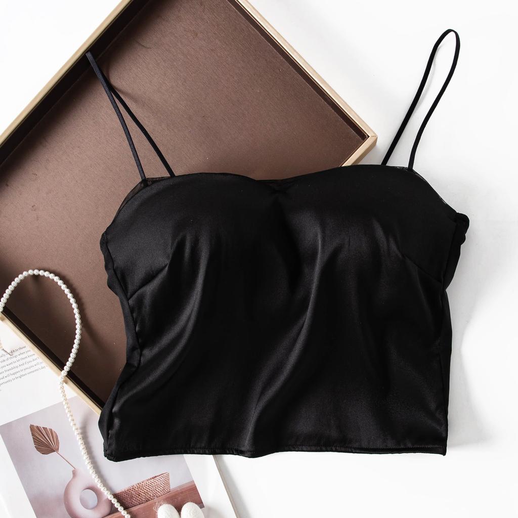 New Tube Top Sling Light Luxury Tube Top Mulberry Silk Sling Small Vest